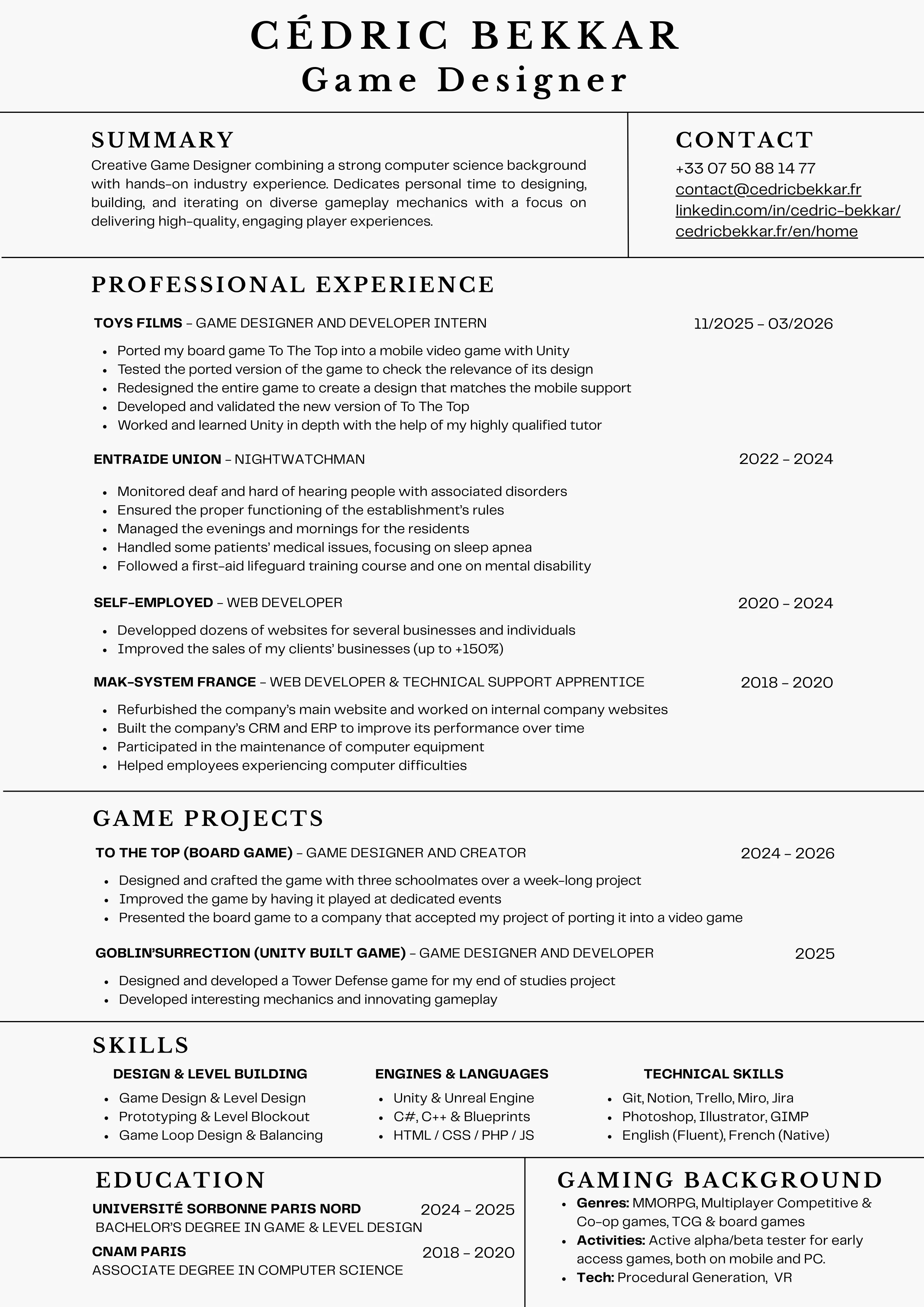 CV